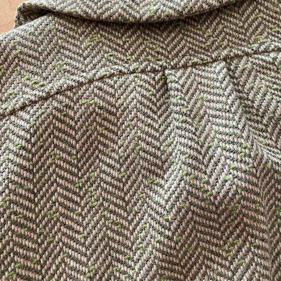 Tristan & Iseult coat, jacket Gray and Green with zipper in size S. Retro look - Picture 7 of 12